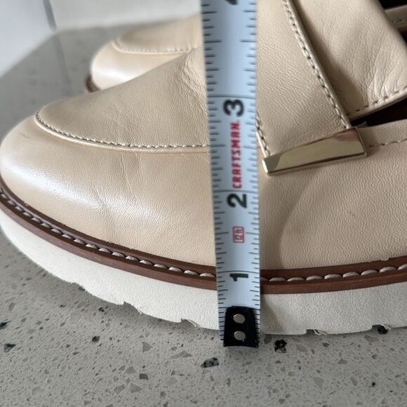 Naturalizer Adiline Women's 11W Slip-On Platform Loafers Vanilla Cream Leather - Picture 7 of 13